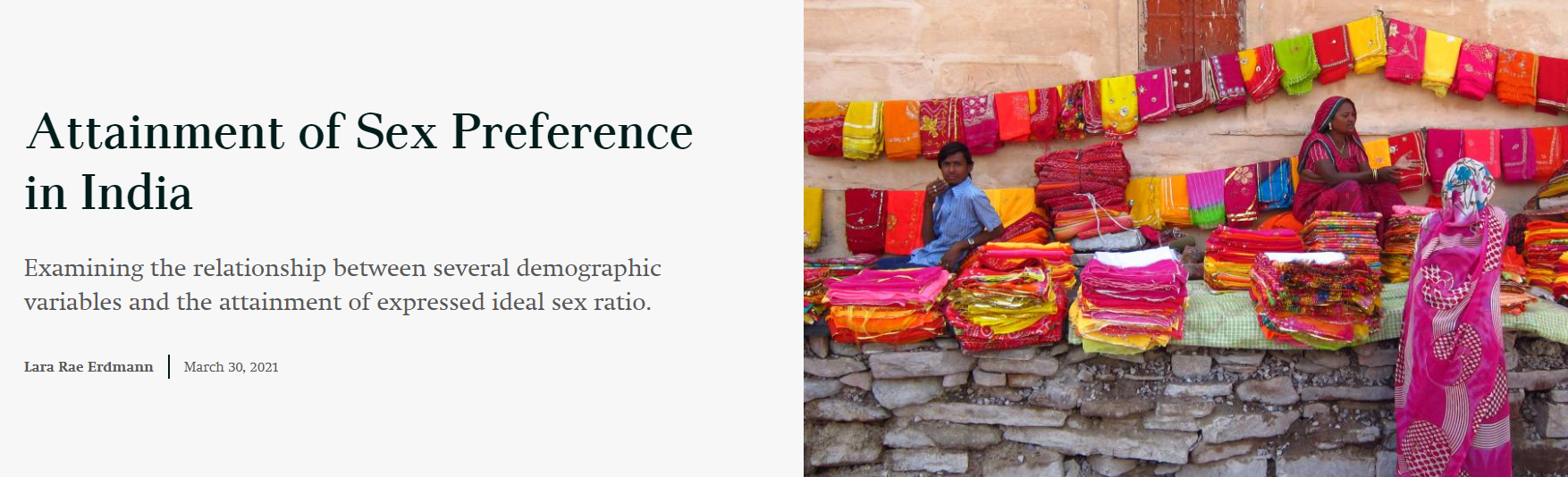 Attainment of Sex Preference in India