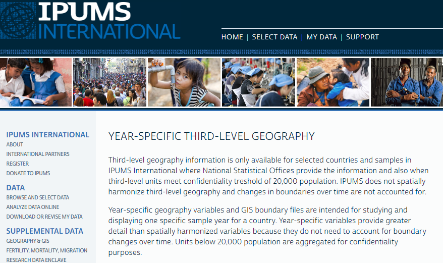 IPUMS International has brand new low level geographic variables and ...